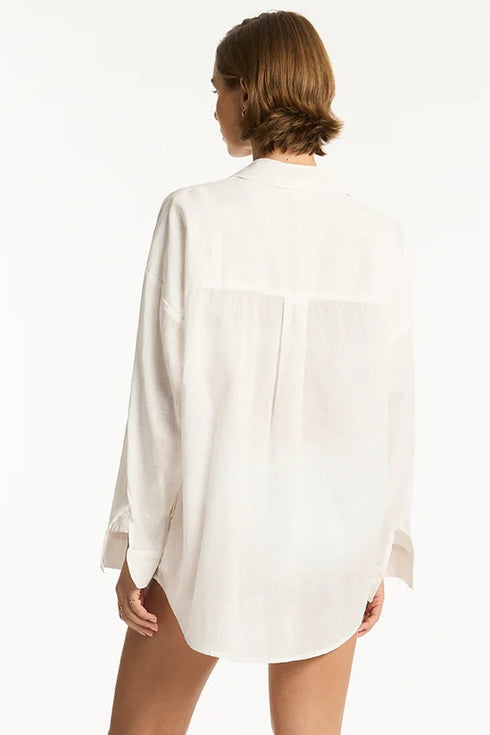 Sea Level Breeze Linen Beach Shirt